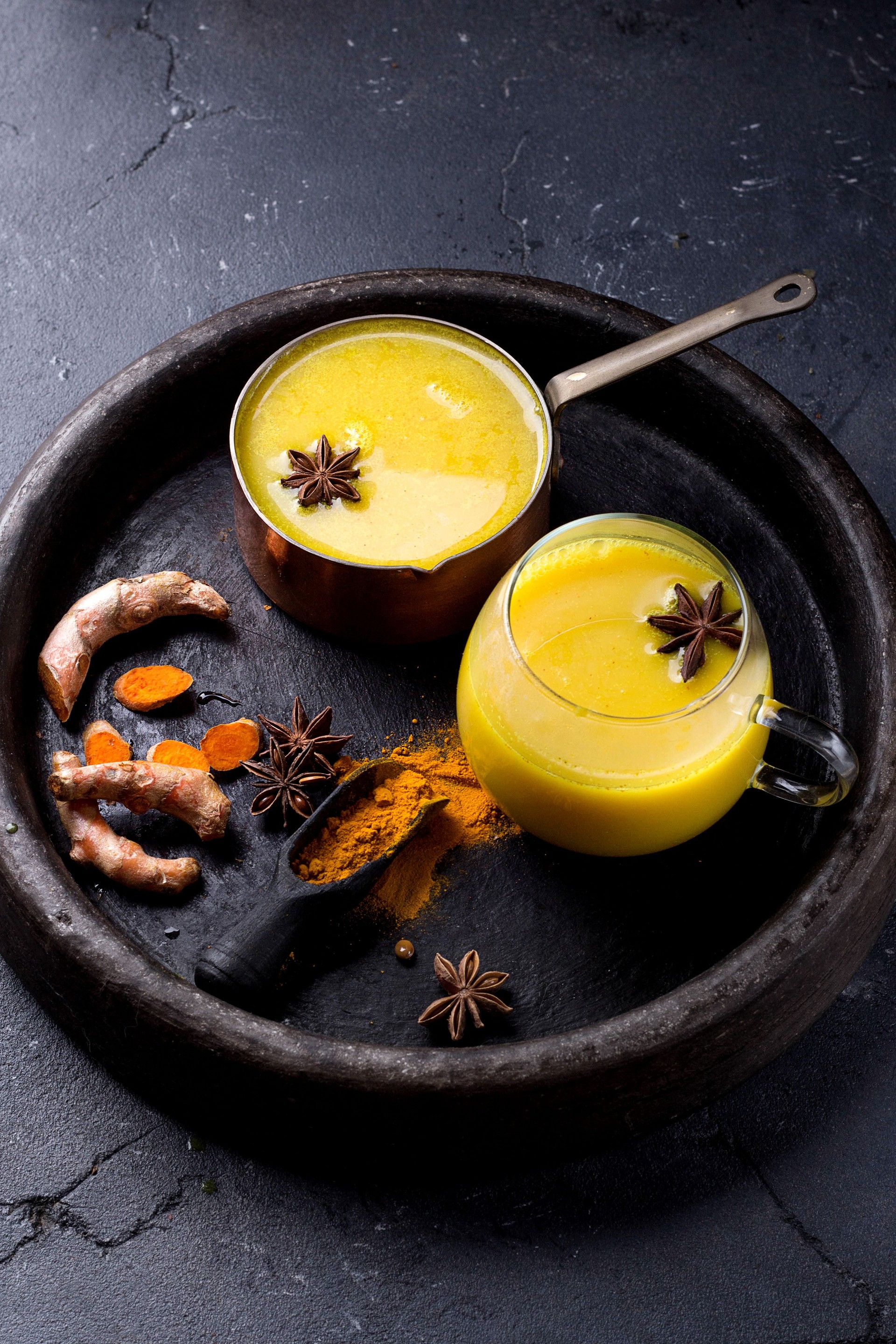 Tumeric milk with spices